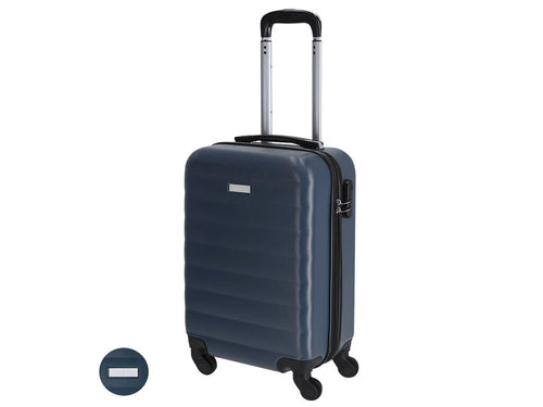 4-wheel telescopic trolley in high-strength rigid ABS material - Luril Personalised