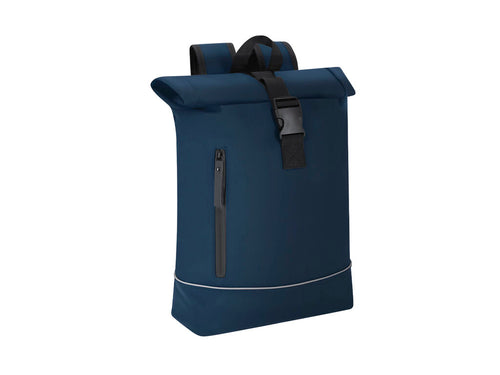 Backpack made of soft and resistant PU designed with reflective strip on the front for greater visibility - Norzal Personalised