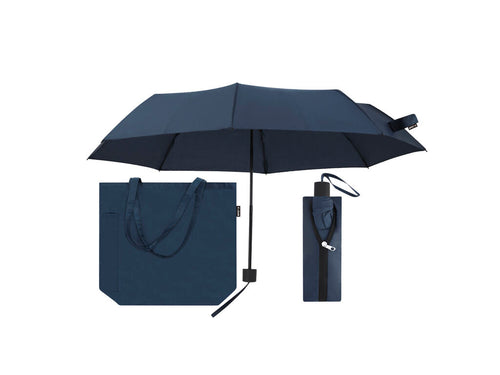 Set of umbrella and bag made of RPET - Escan Personalised