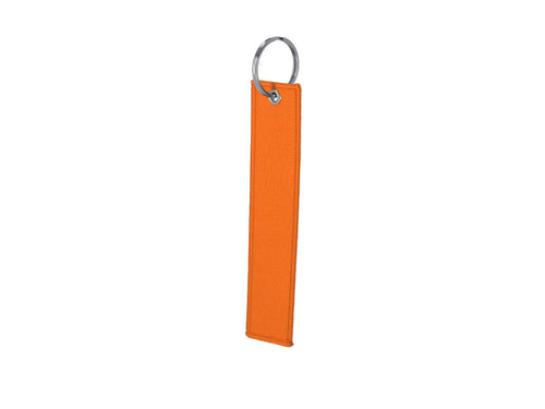 Keychain with seams on the edge in a color matching the polyester body - Dolan Personalised