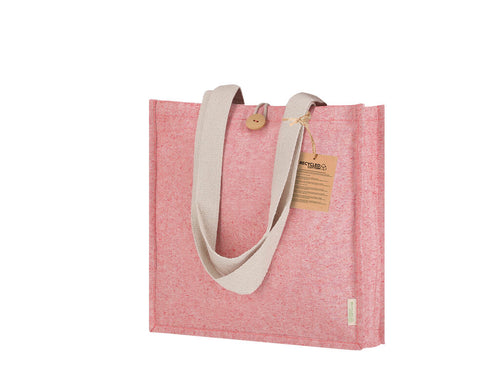 Bag with side gusset and base mainly made of 300g/m2 recycled cotton - Brotax Personalised