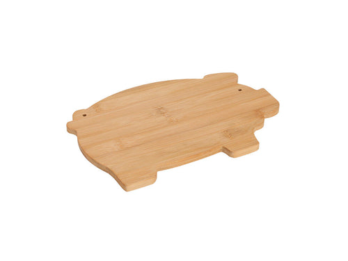 Tagliere Jular Personalizzato - Tagliere da cucina con design originale a forma di maialino, realizzato in morbido bambù