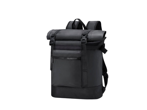 Backpack made of soft PVC with roll-up closure system and buckles - Farinor Personalised