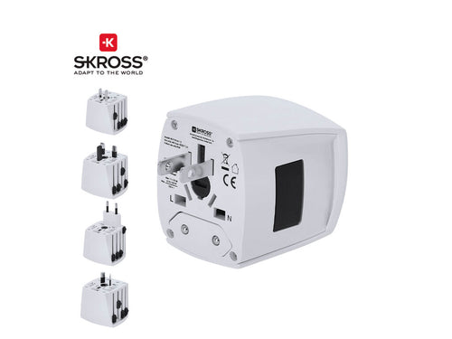 Complete universal travel adapter brand SKROSS with a compact and portable design - MUV MICRO Personalised
