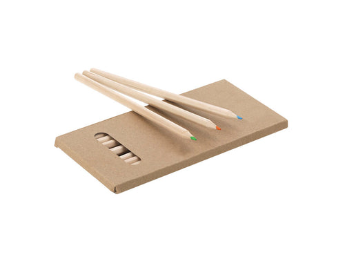 Box of 12 pencils in recycled cardboard box with window - Wibar Personalised