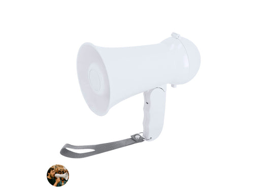 Foldable megaphone in ABS in solid color with glossy finish - Noloen Personalised