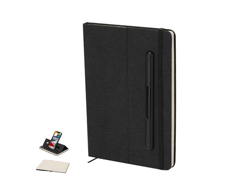Blocchi Per Appunti Lemard Personalizzato - Notepad con copertine rigide realizzate in 600D RPET