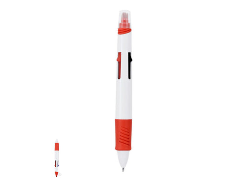 Multicolor pen with included marker made of ABS - Reggan Personalised