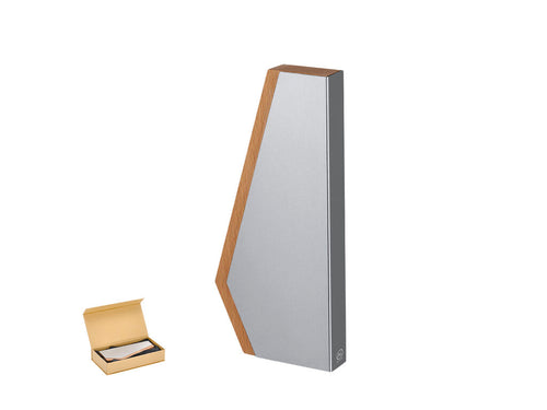 Trophy plaque with an elegant and innovative design with a wooden base - Sindar Personalised