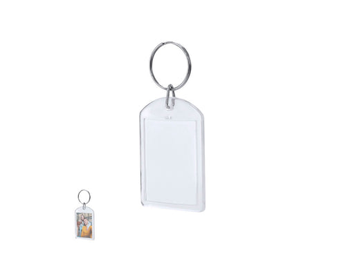 Original transparent keychain with glossy finish - Marbil Personalised