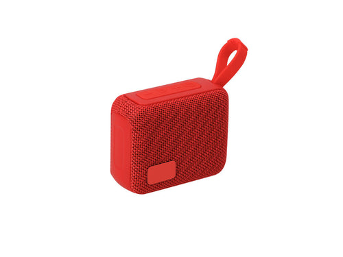 5W Bluetooth® stereo speaker made of ABS with a matte finish and a 300D RPET polyester front mesh - Groxen Personalised