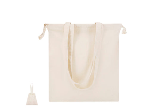 Bag with adjustable ropes made of 180g/m2 cotton With long handles of 70 x 2 - Panthus Personalised
