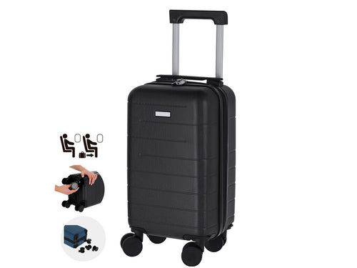 Practical trolley with 4 removable swivel wheels, in rigid ABS - Loire Personalised