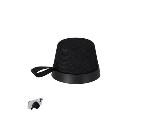 3W Bluetooth® speaker with magnetic hook made of RPET Polyester - Dinarix Personalised