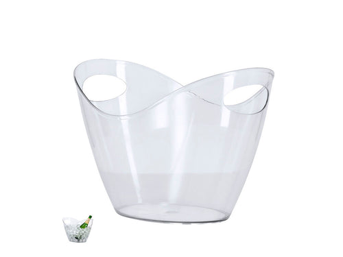 Refrigeranti Loban Personalizzato - Elegante vassoio trasparente per cubetti di ghiaccio con una capacità di 4 l realizzato in PET resistente