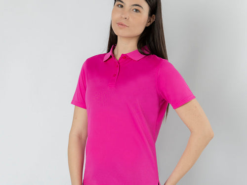 Women’s fit short-sleeve technical polo made of 100% polyester technical fabric 180 g/m² - Tecnic Plus Personalised