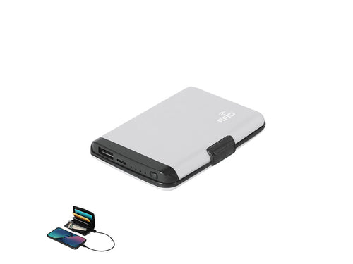 PowerBank card holder made of elegant Aluminum - Chefler Personalised