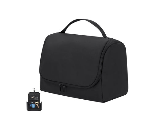 Toiletry bag made of PU to store personal hygiene items, with a practical hook to hold it anywhere - Samthe Personalised