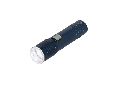 Flashlight made of recycled aluminum with a matte finish and extendable zoom - Benyor Personalised