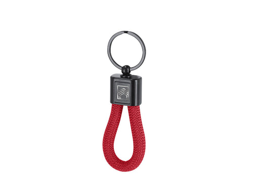 Elegant keychain with polyester cord - Gidyon Personalised