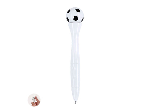 Anti-stress pen with rotating mechanism and soccer ball design - Cely Personalised