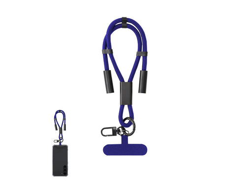 Bracelet with stand function and charging cable, made of a combination of RPET polyester - Euclab Personalised