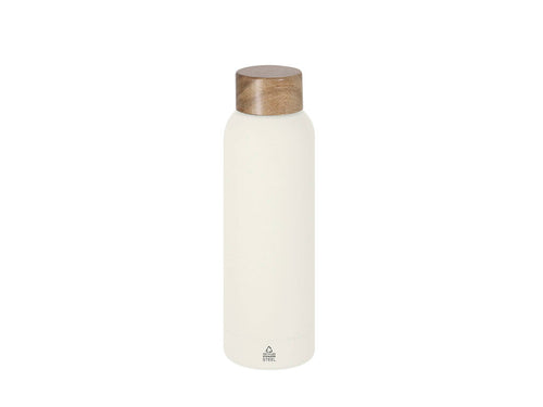 700 ml capacity bottle, made of recycled stainless steel body in soft rubbery finish - Cosmix Personalised