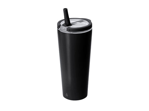 Elegant double-walled recycled stainless steel thermal cup with a capacity of 700 ml - Calten Personalised