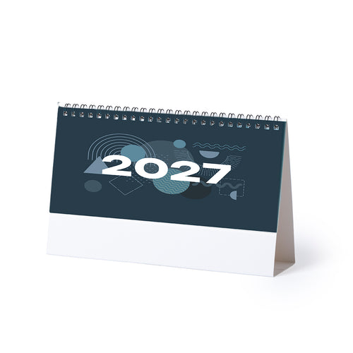 Ring table calendar with triangular body in cardboard - Feber Personalised
