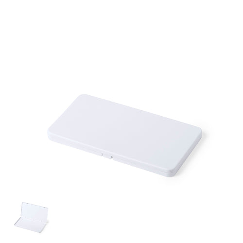 Multi-purpose case made of durable PP material in white matte finish, with double safety closure - Kloe Personalised