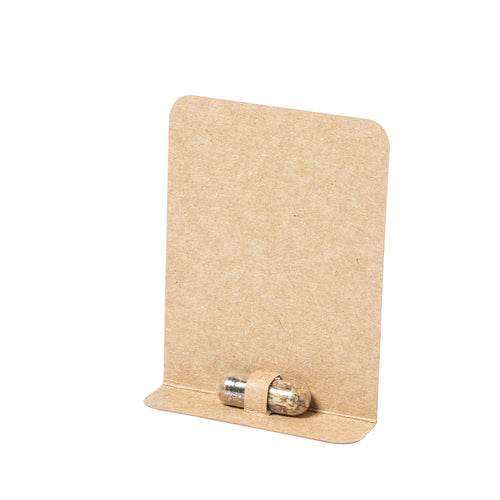 Seed capsule, presented in a recycled cardboard box with planting instructions and Made in Europe emblem - Biyok Personalised