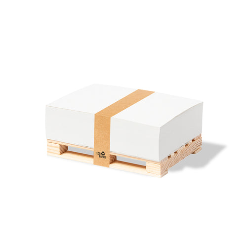 Cool pallet notepad holder, made of natural wood - Hibon Personalised