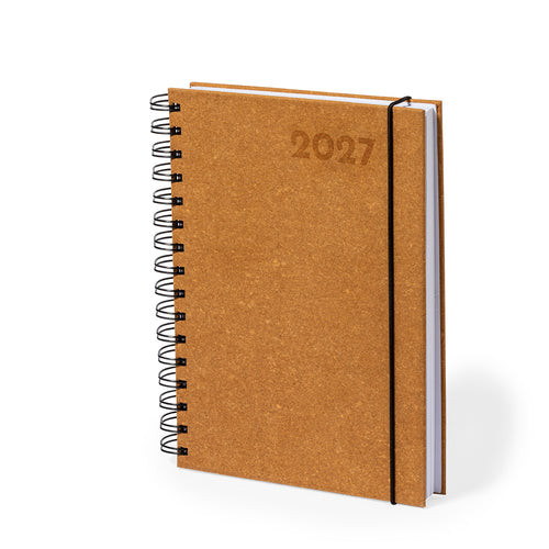 A5 size diary made of elegant and sustainable recycled leather - Torkix Personalised
