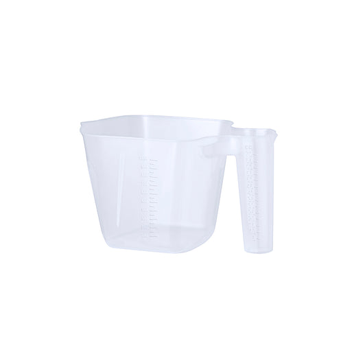1L measuring jug made of resistant transparent PP, with integrated measuring handle - Lumer 1 L Personalised