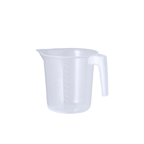 1L measuring jug made of resistant transparent PP, with integrated handle - Suwan 1 L Personalised