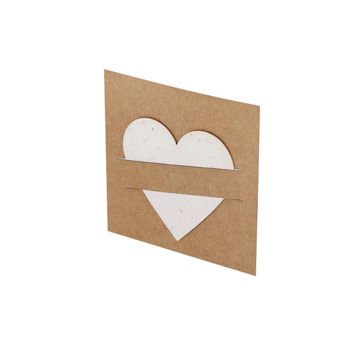 Seed paper with original shapes plantable, presented in a recycled cardboard case with planting instructions - Cryar Personalised
