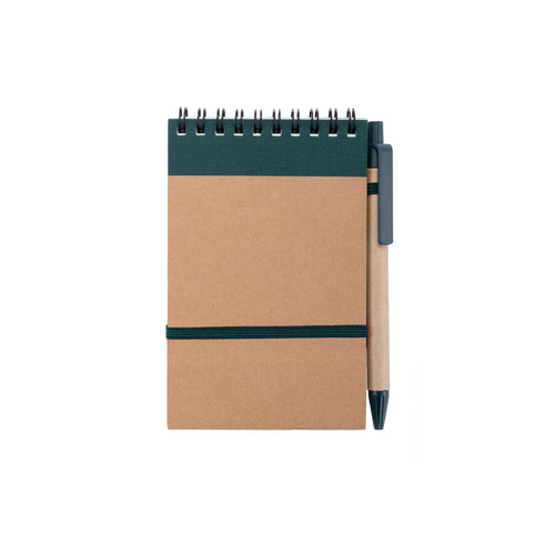 Ring notebook made of resistant recycled cardboard in two-tones - Ecocard Personalised