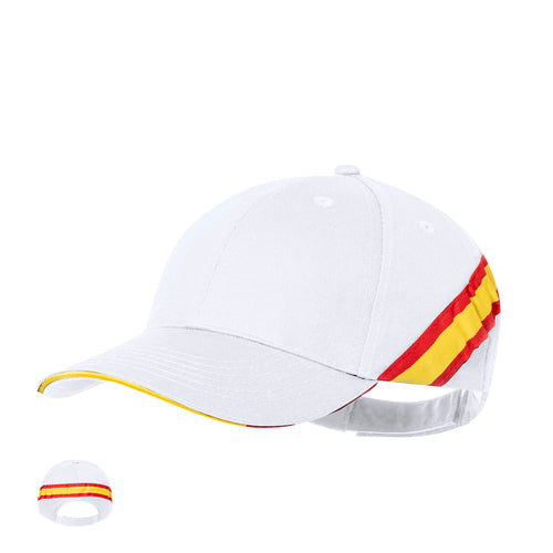 National flag design cap in brushed cotton material - Iberia Personalised
