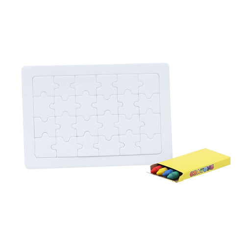 Fun puzzle of 24 pieces in white - Zeta Personalised