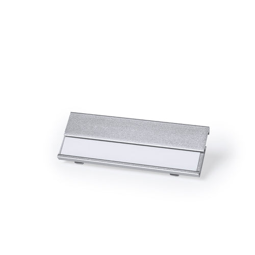 Colorful aluminum name tag and rear hook clip for secure accessory - Bindel Personalised