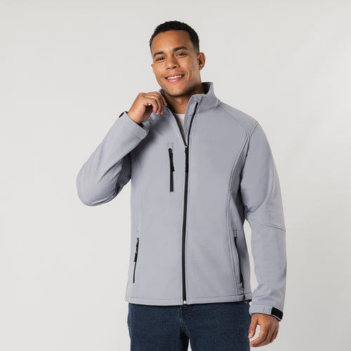 Waterproof and breathable jacket in a combination of 300g/m2 soft shell and elastane - Molter Personalised
