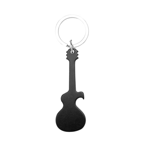 Guitar-shaped keychain with aluminum - Singe Personalised
