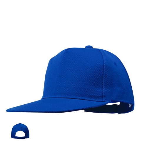 5 panel cap with padded flat visor - Lorenz Personalised