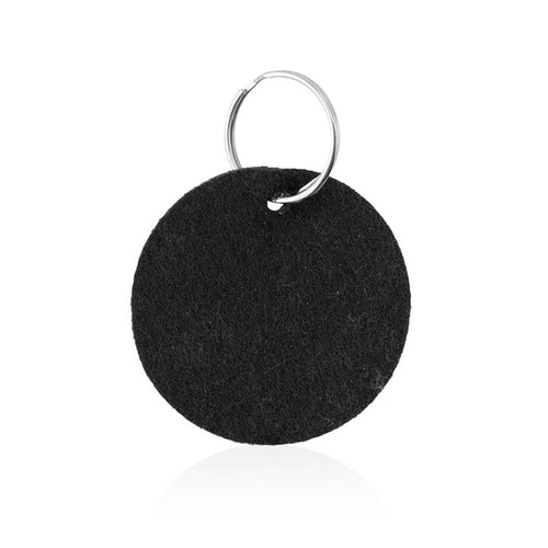 Circular keychain with body in soft felt - Nicles Personalised
