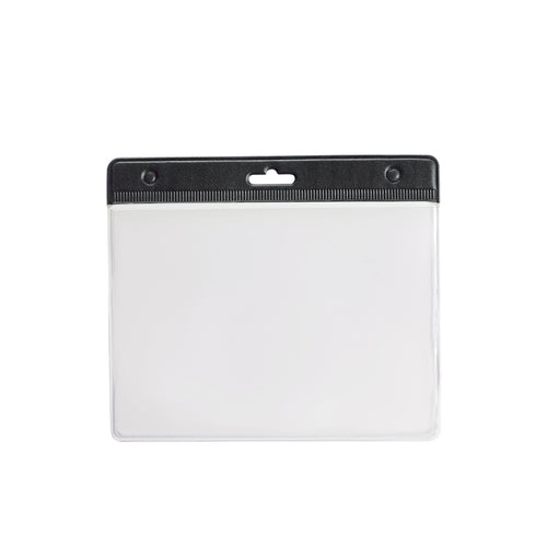 Identifier stamped in PVC with header, transparent front window and back in white - Alter Personalised