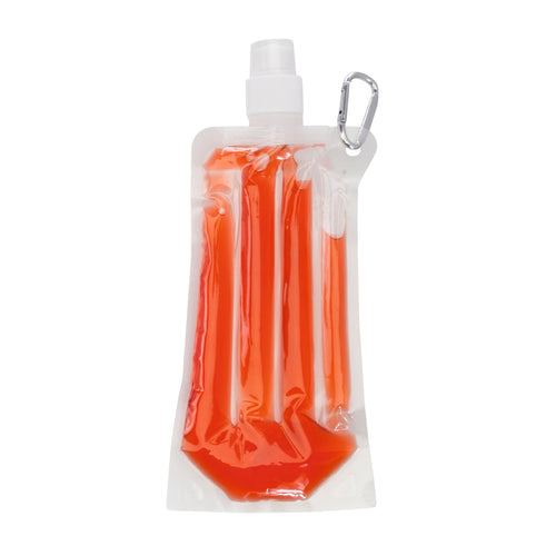 400ml capacity cooling bottle with clear PET finished body and coolant liquid - Luthor Personalised