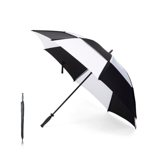 Accessori Sportivi Budyx Personalizzato - Ombrello da golf con 8 pannelli dal sobrio design bicolore e diametro di 135 cm, con apertura manuale