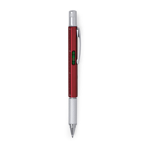 Multi-tool ball pen 4-in-1 with twist mechanism, with soft grip - Sauris Personalised