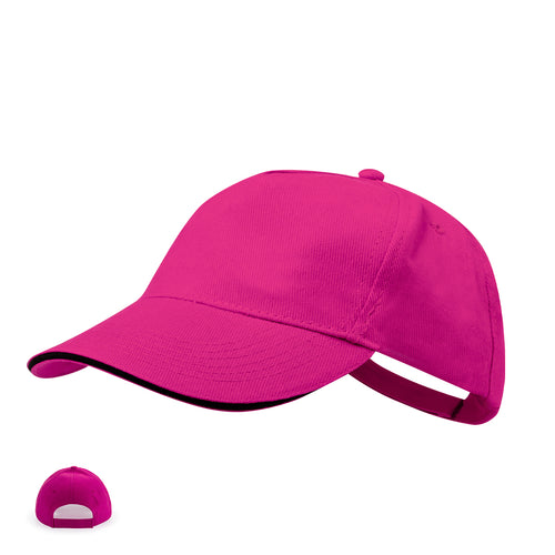 5 panel cap in brushed cotton material - Kisse Personalised