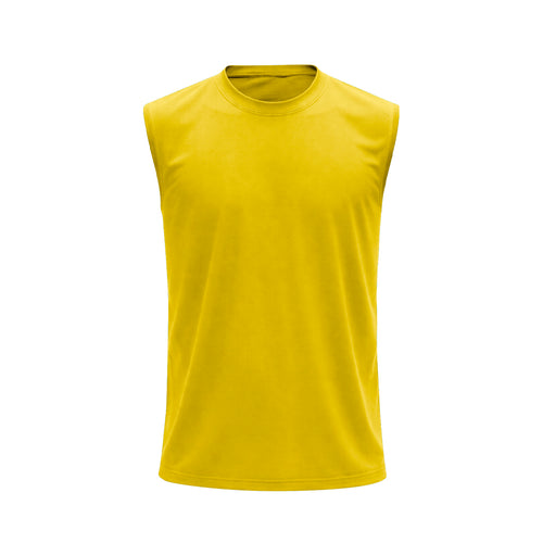 Sleeveless technical t-shirt for adult in 100% breathable polyester material of 135g/m2 - Sunit Personalised